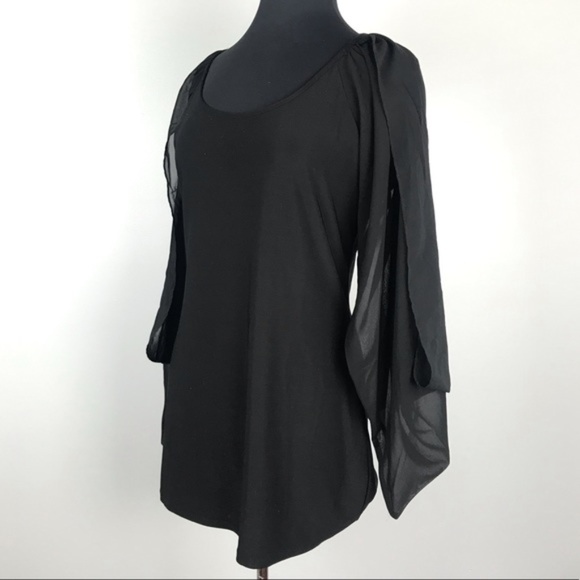 ❌ SOLD Badgley Mischka Black Tunic - Picture 3 of 8